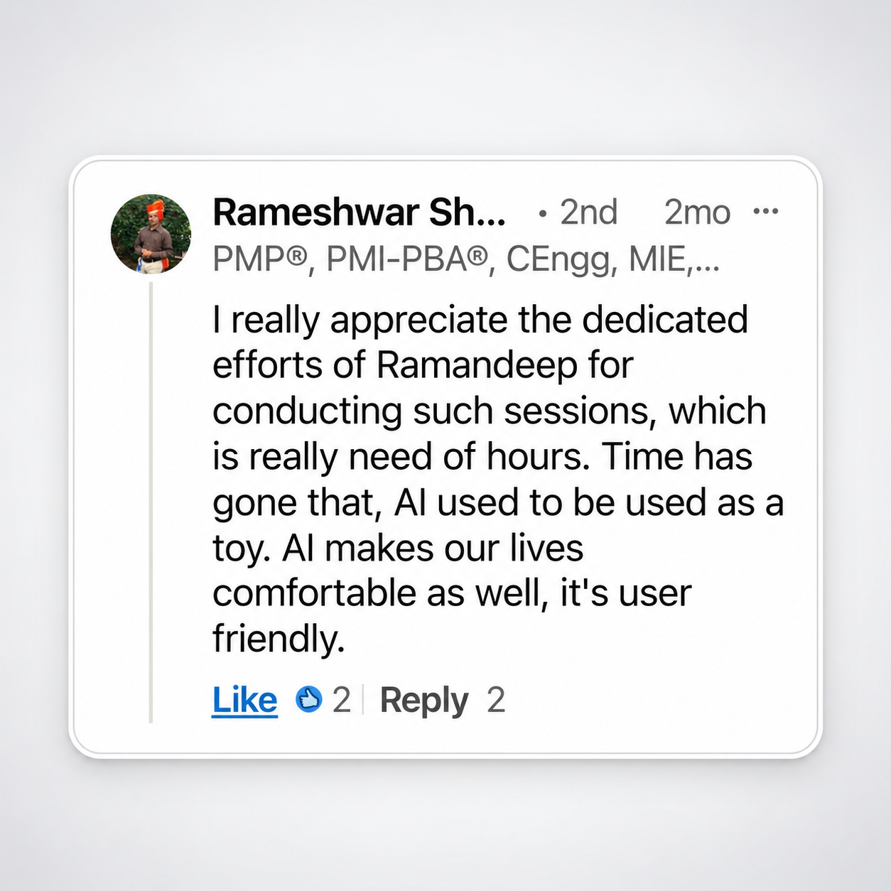 Client testimonial 6